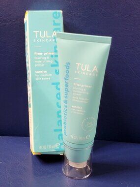 TULA Skincare Filter Primer shade Magic Hour Infused with probiotics + superfood
